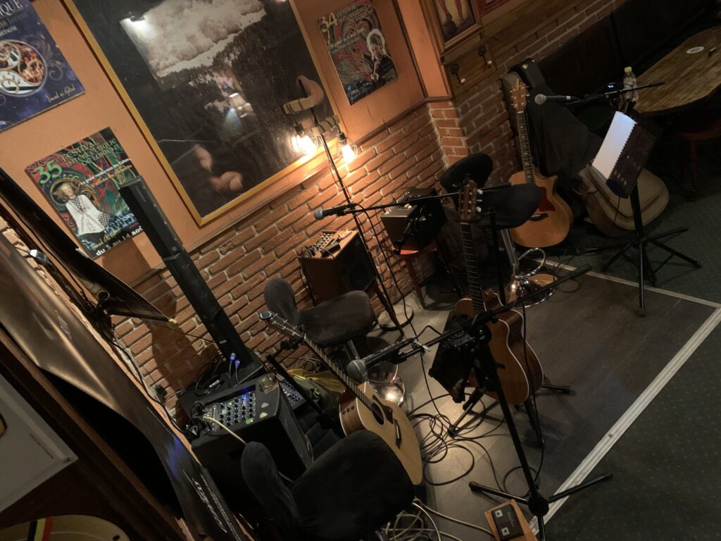 Avant concert en trio d'Undercover à l'Obrian, Limoges